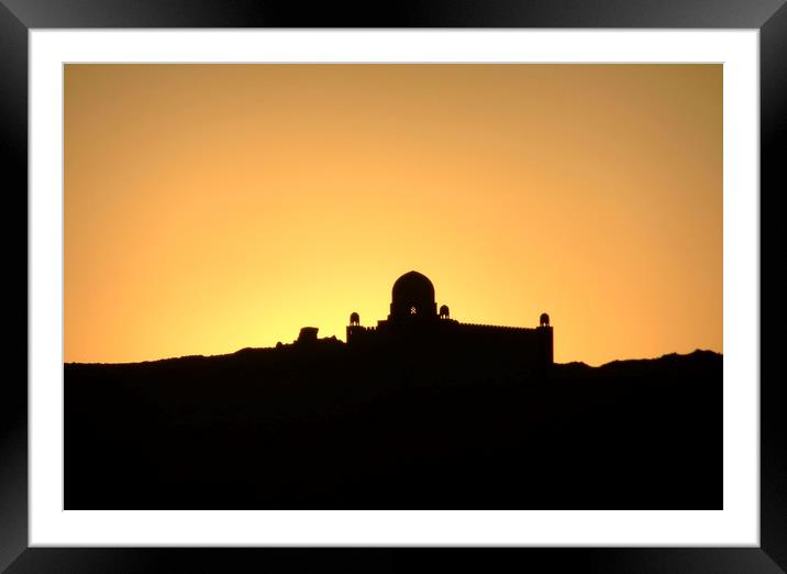 Sunset in Egypt Framed Mounted Print by Jackie Davies