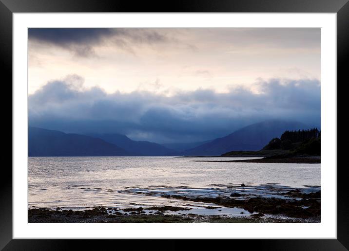 Loch Linnhe in Scotland Framed Mounted Print by Jackie Davies