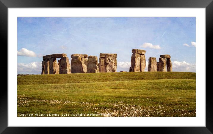 Stonehenge  Framed Mounted Print by Jackie Davies