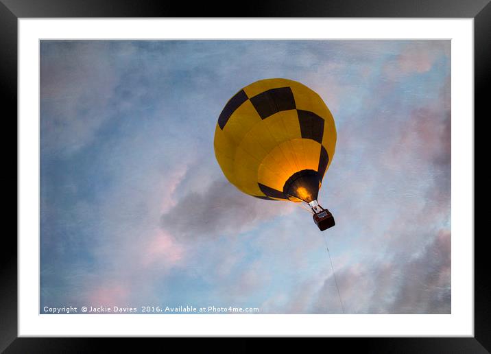 Flying High Framed Mounted Print by Jackie Davies