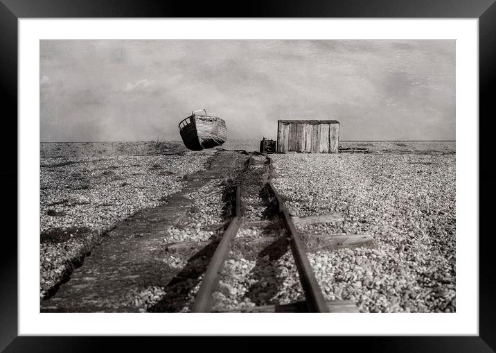 Abandoned at Dungeness Framed Mounted Print by Jackie Davies