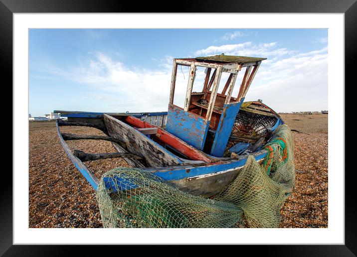 Castaway Framed Mounted Print by Jackie Davies