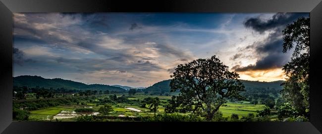 The Joda Valley Framed Print by Indranil Bhattacharjee