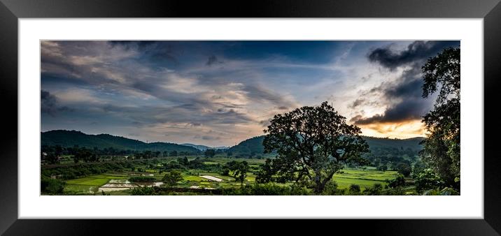 The Joda Valley Framed Mounted Print by Indranil Bhattacharjee
