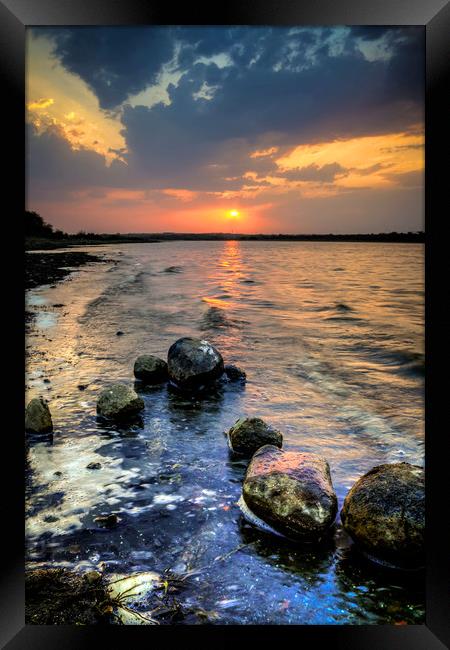 Sunset Colors  Framed Print by Indranil Bhattacharjee