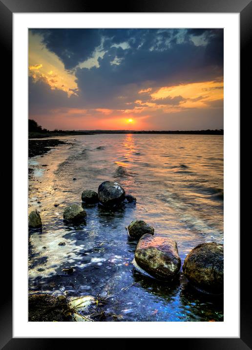 Sunset Colors  Framed Mounted Print by Indranil Bhattacharjee