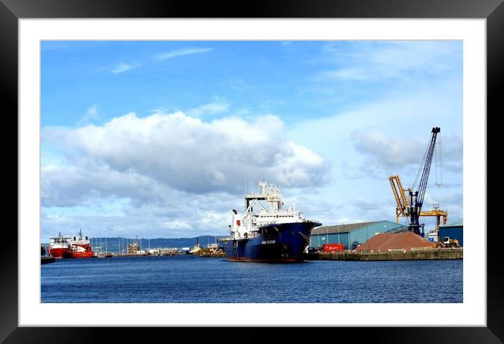 Leith Harbour    Framed Mounted Print by Peter Balfour