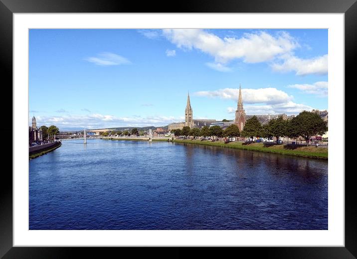 View from Bridge Street Inverness      Framed Mounted Print by Peter Balfour