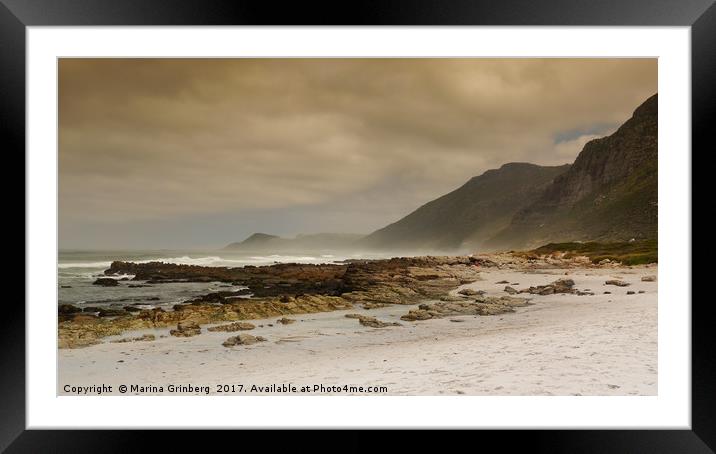 Misty Cliffs, South Africa Framed Mounted Print by MazzBerg 