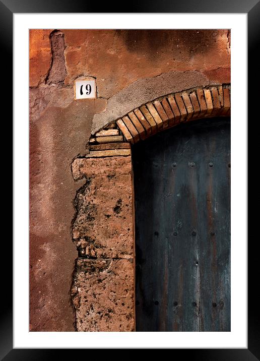 Traces of time Framed Mounted Print by Juan Manuel Saenz de Santa