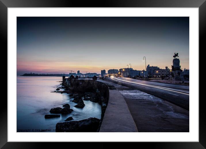 Dawn over Havana, Cuba Framed Mounted Print by Dirk Seyfried