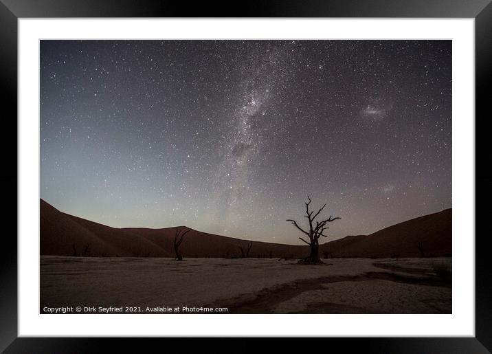Deadvlei and The Milky Way Framed Mounted Print by Dirk Seyfried