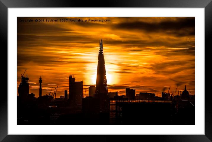 Sunset from Point Hill Framed Mounted Print by Dirk Seyfried