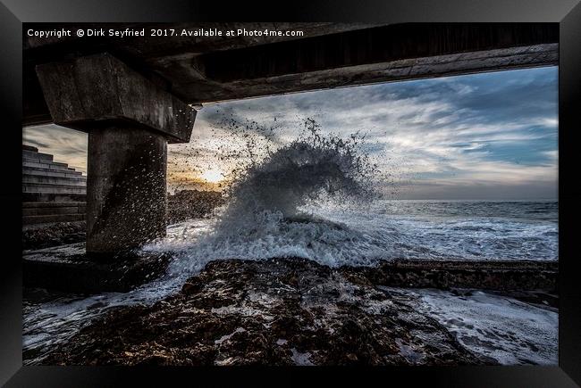 Under The Pier, South Africa Framed Print by Dirk Seyfried