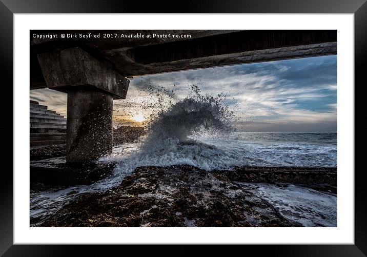 Under The Pier, South Africa Framed Mounted Print by Dirk Seyfried