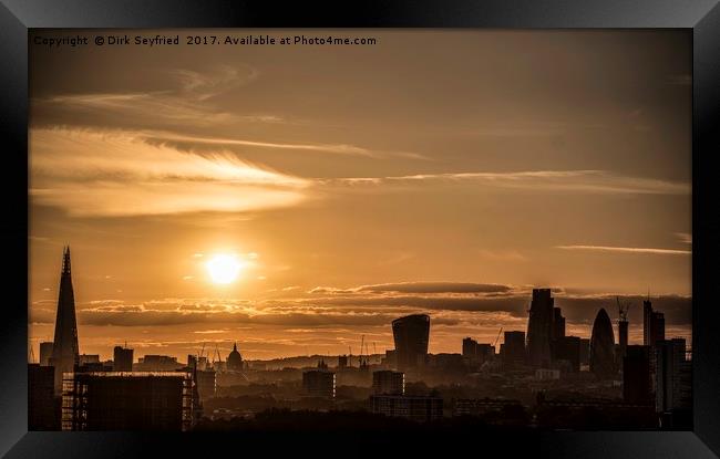 Sunset, Point Hill, London Framed Print by Dirk Seyfried