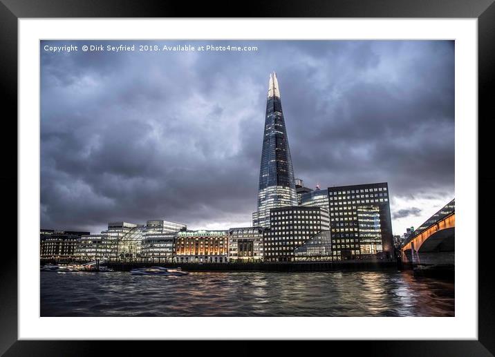 The Shard Framed Mounted Print by Dirk Seyfried