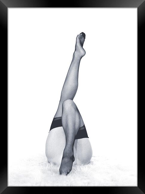 Black Stockings Framed Print by David Bigwood