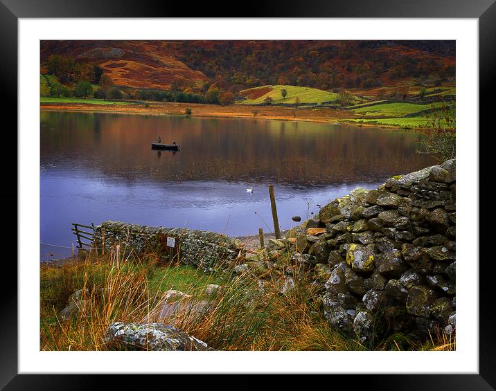 England: Watendlath tarn, Cumbria Framed Mounted Print by David Bigwood