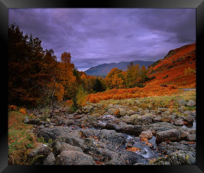 Scafell from Ashness Bridge, Cumbria Framed Print by David Bigwood