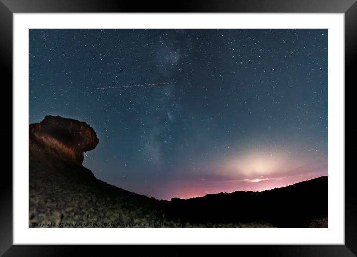 where we are in huge galaxy? Framed Mounted Print by Amir Alyasin