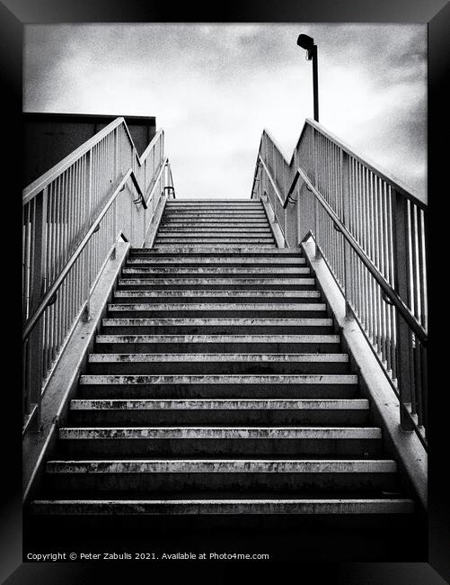 Basford Steps Framed Print by Peter Zabulis