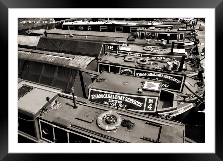 Gas Street Basin Framed Mounted Print by Peter Zabulis