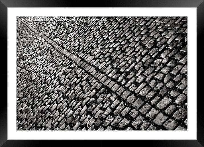 Cobbles Framed Mounted Print by Peter Zabulis