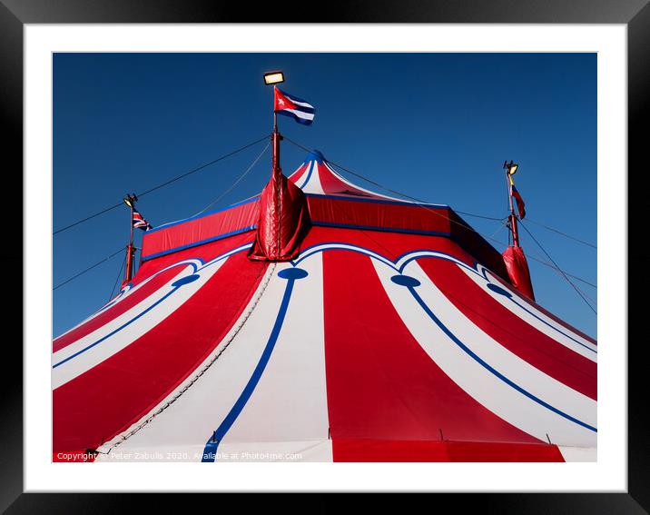 The Big Top Framed Mounted Print by Peter Zabulis