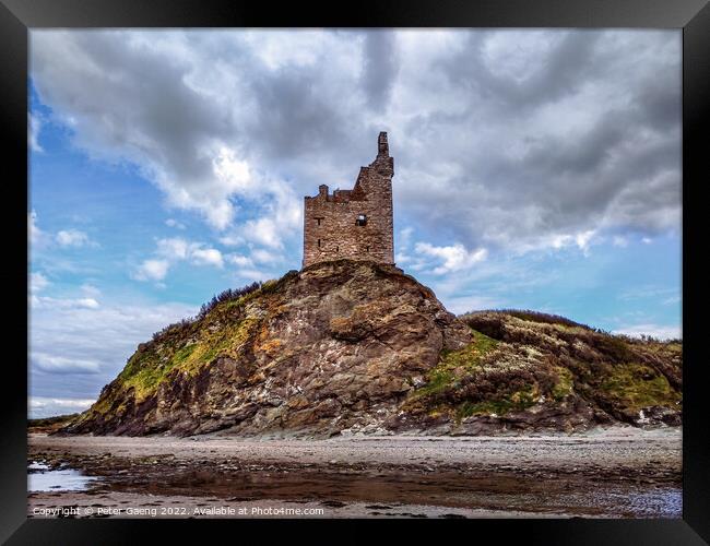 Greenan Castle: Scotland's Hidden Castles in Scotl Framed Print by Peter Gaeng