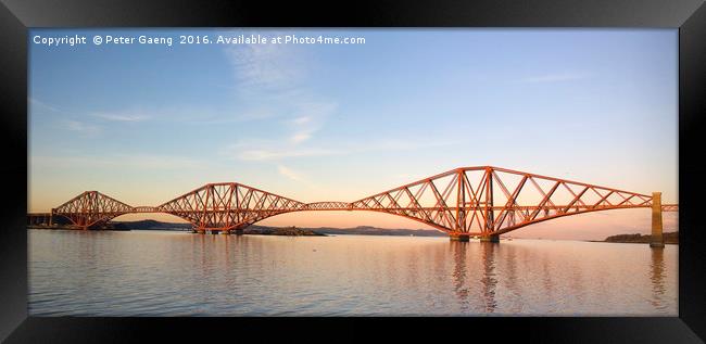 Forth Railway Bridge over the Firth of Forth Framed Print by Peter Gaeng