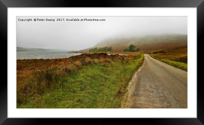 The road in to the clouds.  Framed Mounted Print by Peter Gaeng
