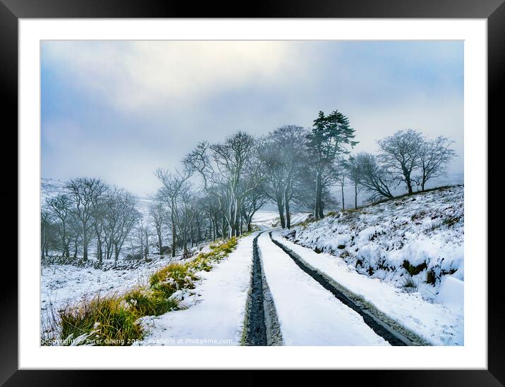 Scottish winter landscape Framed Mounted Print by Peter Gaeng