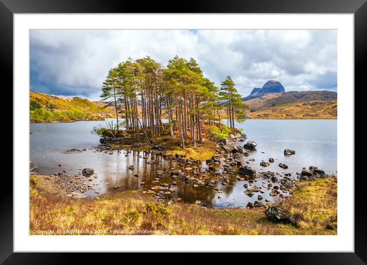 Suilven and Glen Canisp, Assynt, Scotland Framed Mounted Print by geoff shoults