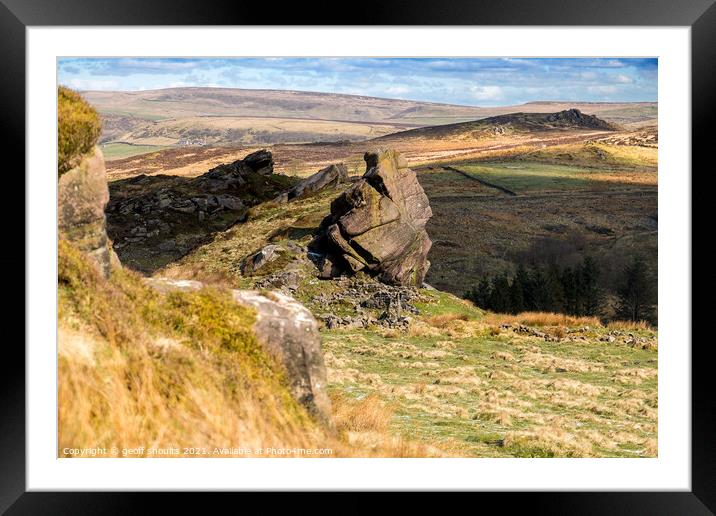 The Staffordshire Moorlands Framed Mounted Print by geoff shoults