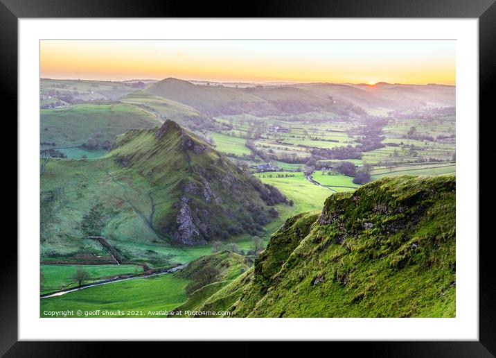 Parkhouse Hill from Chrome Framed Mounted Print by geoff shoults
