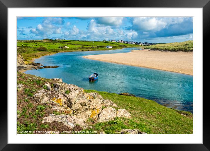 Aberffraw, Anglesey, Wales Framed Mounted Print by geoff shoults