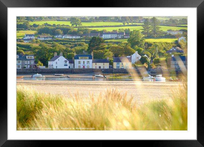 The Parrog,  Newport, Pembrokeshire, Wales, Framed Mounted Print by geoff shoults