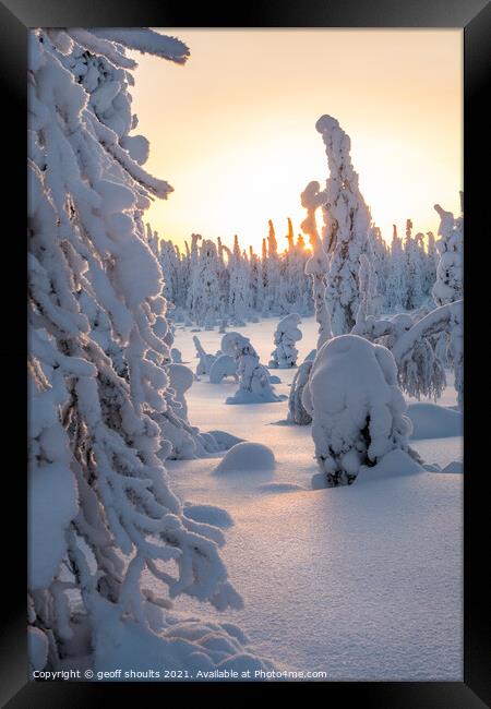 Arctic Winter II Framed Print by geoff shoults