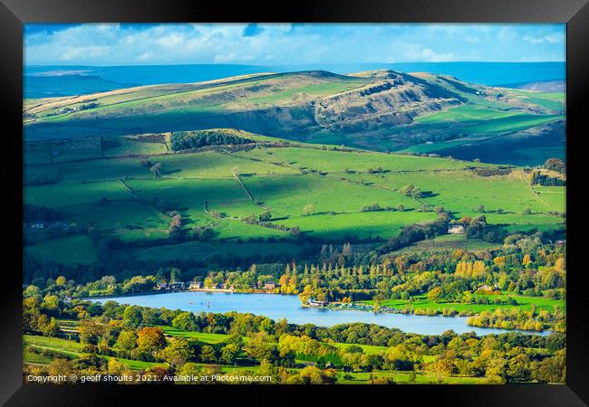 Combs Reservoir  Framed Print by geoff shoults