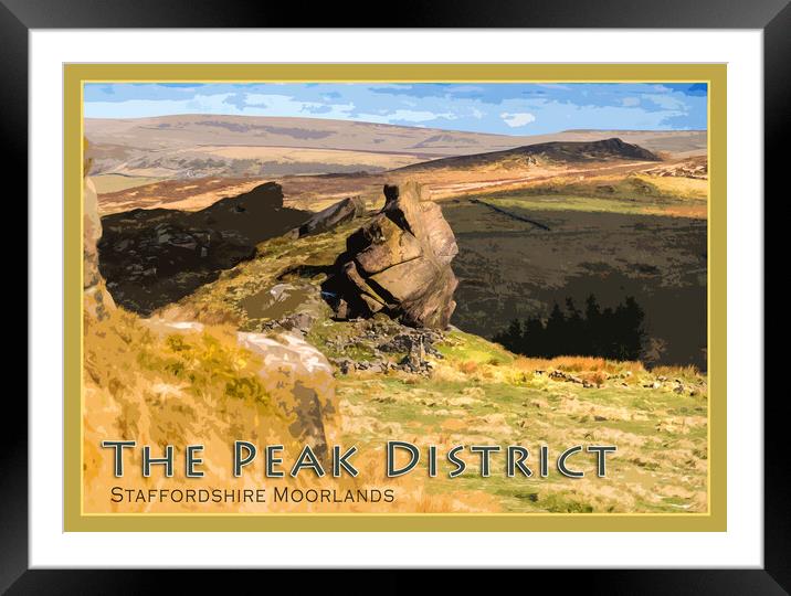 Staffordshire Moorlands Framed Mounted Print by geoff shoults
