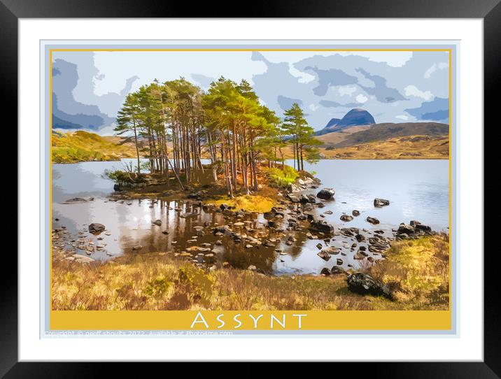 Assynt Framed Mounted Print by geoff shoults