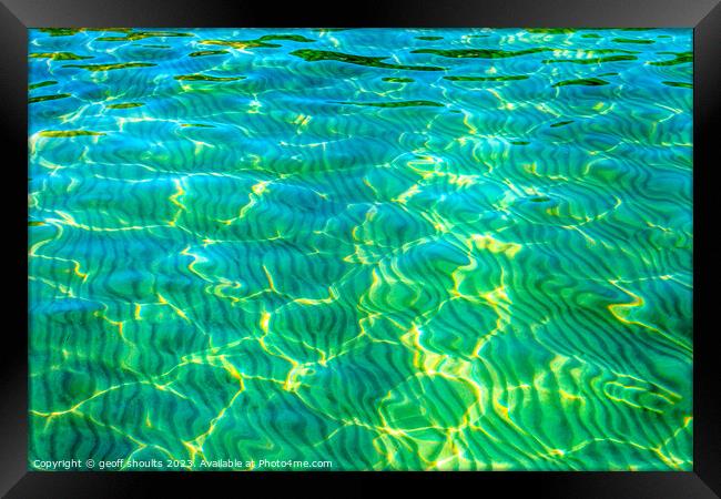 Clear waters Mull Framed Print by geoff shoults