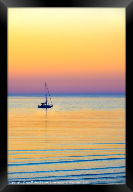 At Anchor II Framed Print by geoff shoults