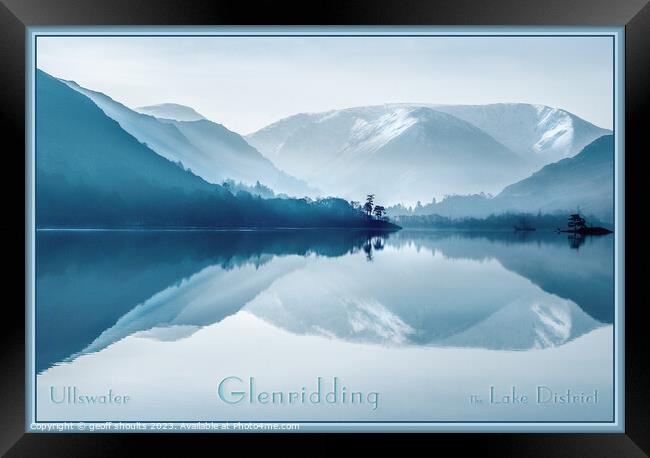 Ullswater Winter Morning Framed Print by geoff shoults