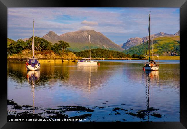 Loch Leven, Glencoe, Scotland  Framed Print by geoff shoults