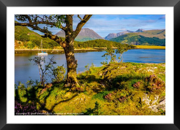 Late Summer on Loch Leven Framed Mounted Print by geoff shoults