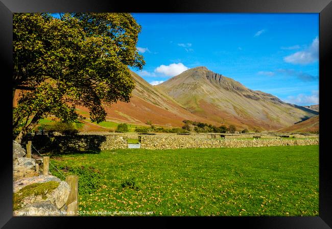 Great Gable from Wasdale Framed Print by geoff shoults