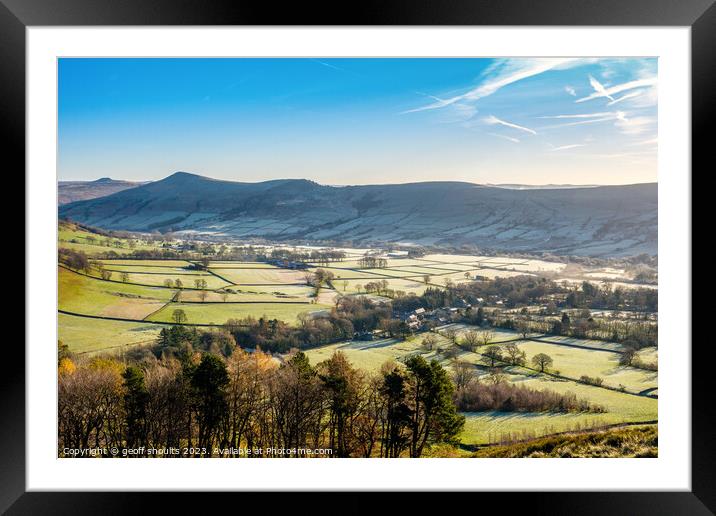 The Vale of Edale Framed Mounted Print by geoff shoults