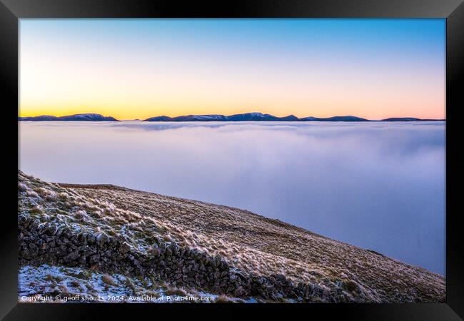 Lake District Inversion ,I Framed Print by geoff shoults
